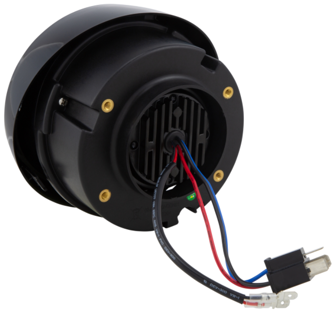 Faro LED para Vespa Primavera 50-150ccm 2T/4T (-'18), negro brillante