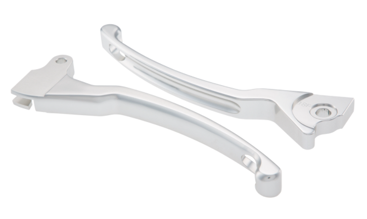 Juego de palanca de freno deportiva izquierda/derecha para Vespa LX/LXV/S/Primavera/Sprint 50-150ccm, plata