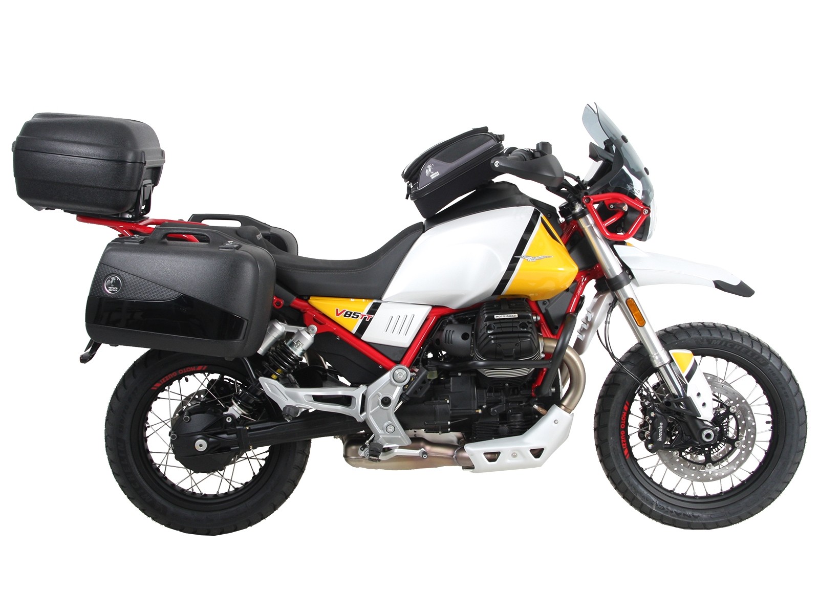 Alurack Topcaseträger negro para V85 TT (Bj.19-) Hepco & Becker