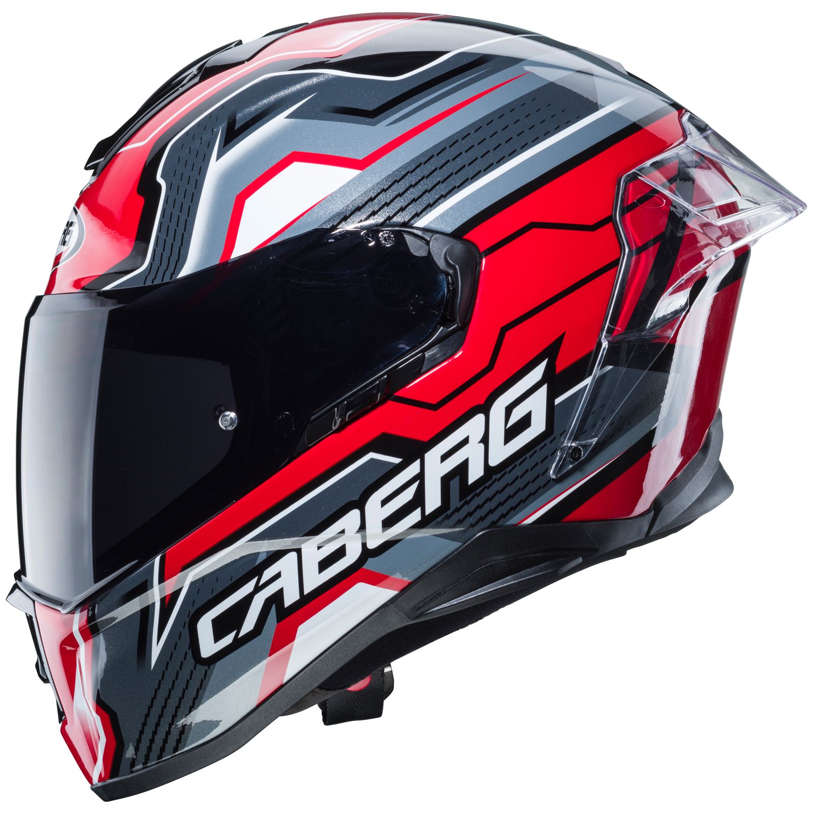 Casco Caberg Drift Evo LB29, negro/antracita-rojo