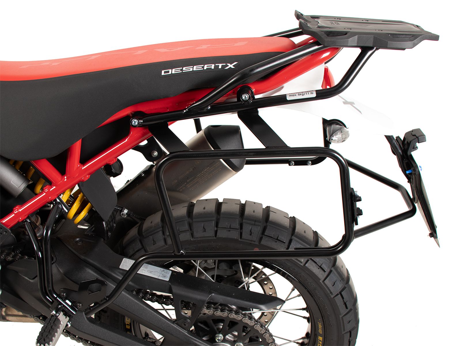 Soporte trasero Smartrack negro para Ducati DesertX Rally (24-) Hepco & Becker