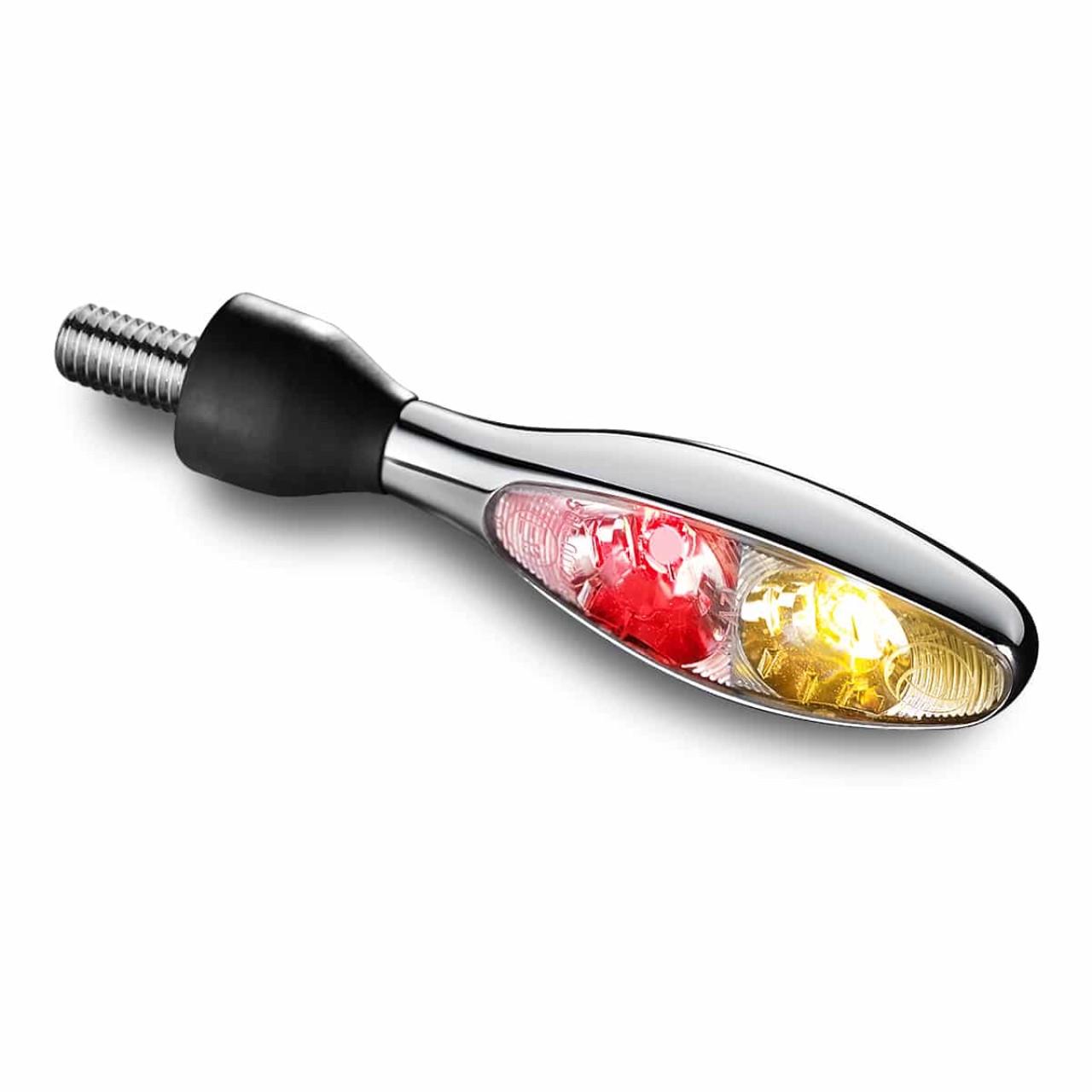 Indicador Kellermann, luz trasera y de freno, Micro 1000 DF, acero, LED, HL/HR, 12 V, cromo brillante