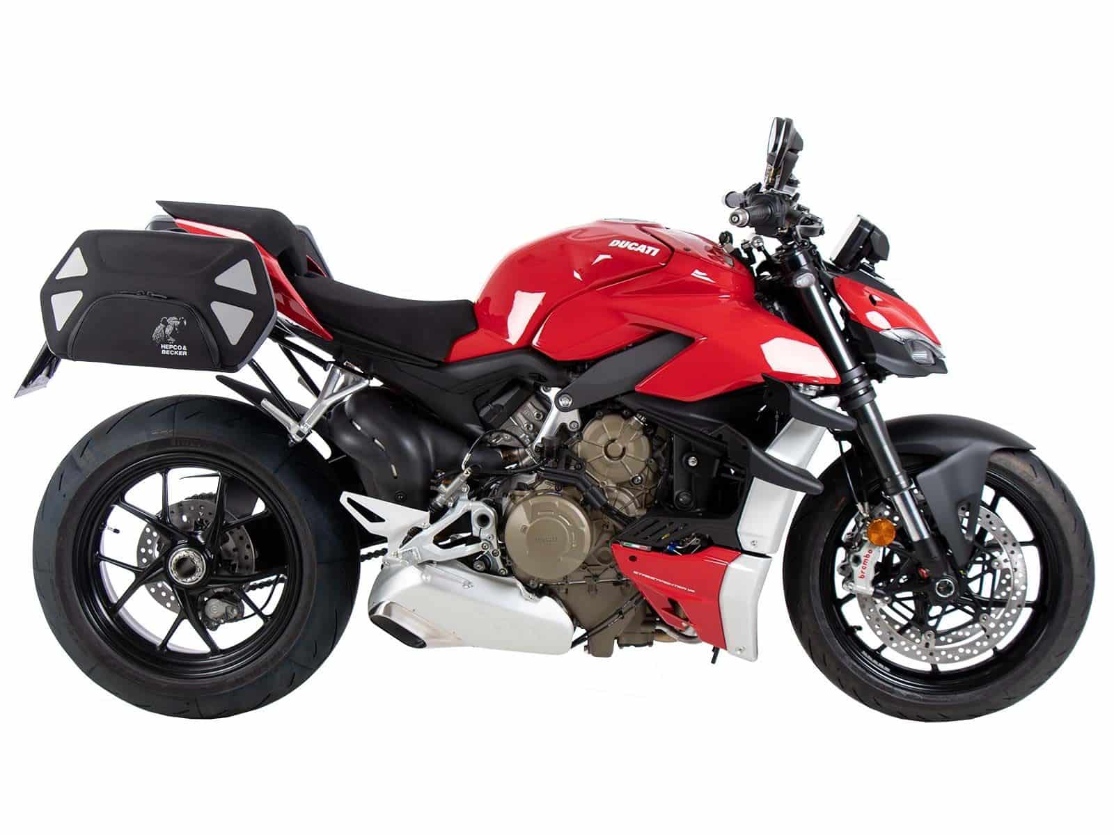 Soporte lateral C-Bow negro para Ducati Streetfighter V4 /S (20-24) Hepco & Becker