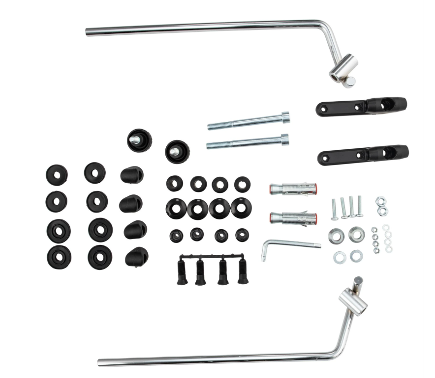 Material de montaje parabrisas FACO "Twin-Screen" para Vespa Primavera 50-150cc 2T/4T