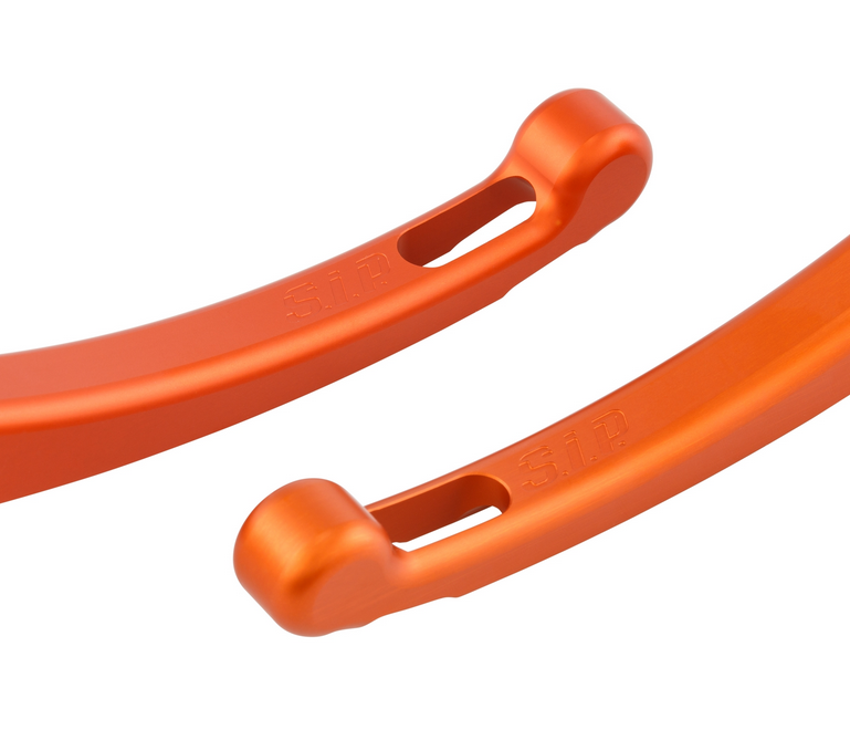 Juego palanca deportiva embrague/freno para Vespa PX 125 -150cc, HBZ Hengtong, derecha/izquierda, naranja mate