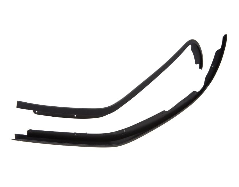 Protector de piernas y pata de cabra mono ranura para Elettrica/Primavera/Sprint 50-150ccm, negro brillante