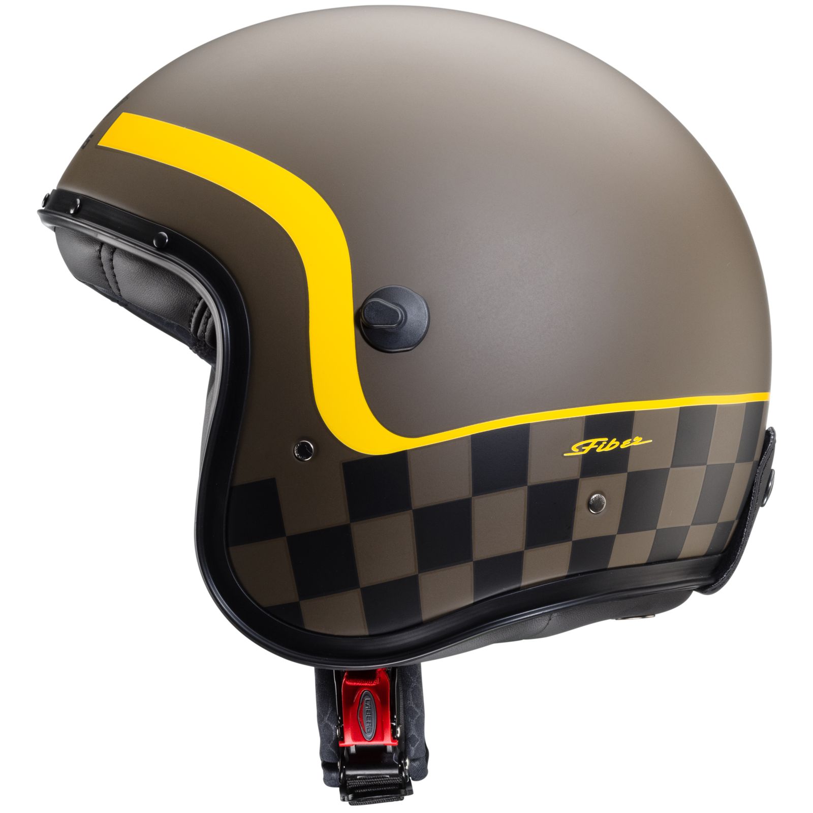 Casco Caberg Freeride Formula, marrón mate/amarillo mostaza