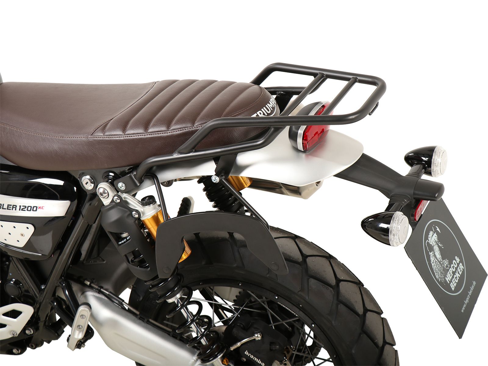 Portaequipajes tubular negro para Triumph Scrambler 1200 XE (24- ) Hepco & Becker