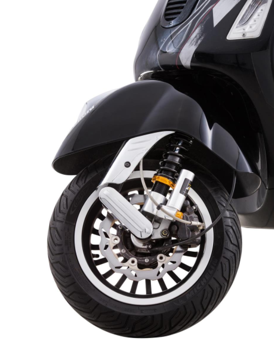 Amortiguador delantero para Vespa GTS/GTS Super/GTV/GT 60/GT/GT L, plata/naranja