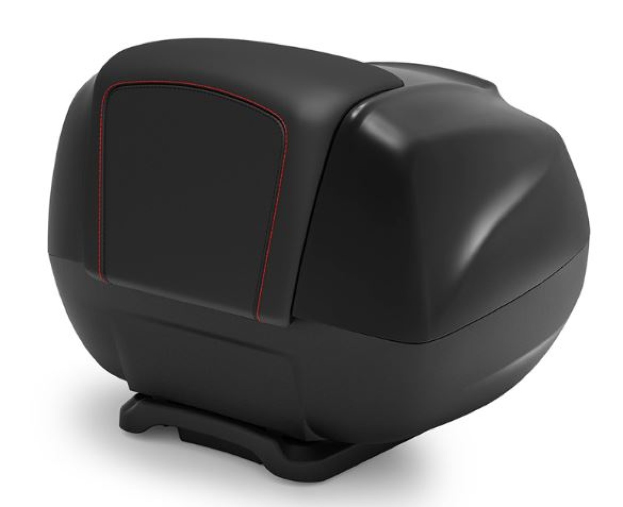 Maleta superior de 37 l con respaldo para Piaggio MP3 HPE RST 400 Sport - negro mate 93/B