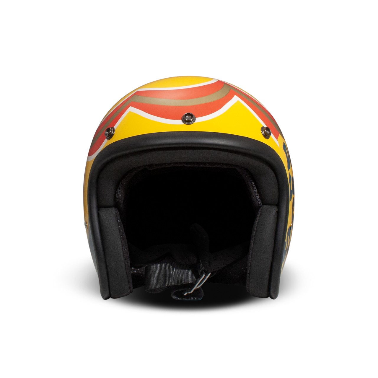 Casco DMD jet Retro, marrón, brillante, Caffè, XS, fibra de vidrio, ECE 22.06