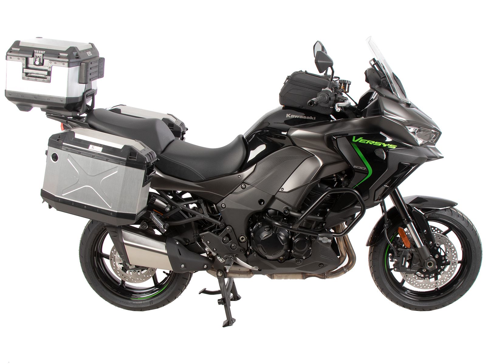 Portamaletas lateral Lock-it extraíble negro para Kawasaki Versys 1100 /SE (25-) Original Hepco & Becker