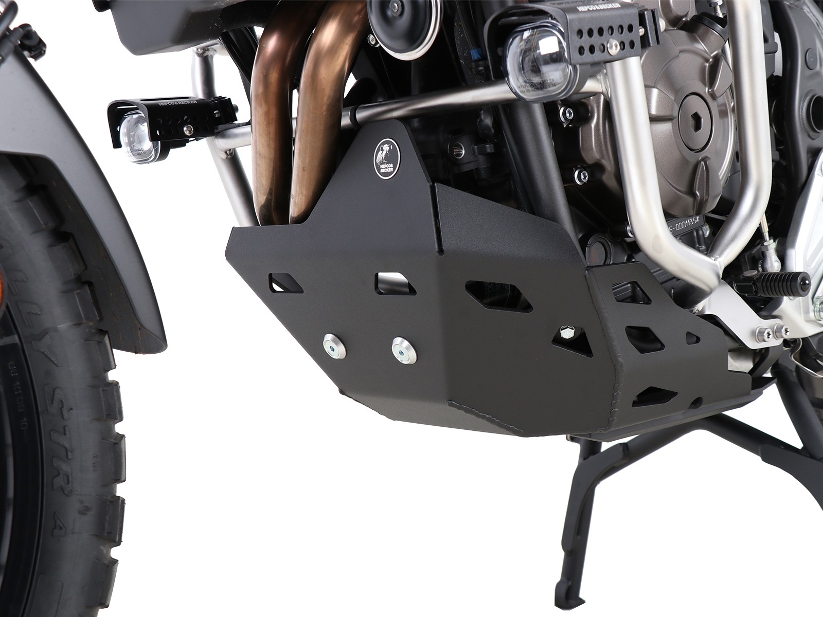 Placa de protección del motor de color negro para Yamaha Ténéré 700 (2019-2024)