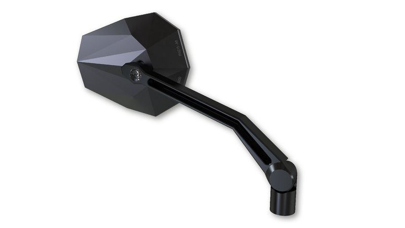 Espejo de manillar HIGHSIDER pro STEALTH-X2 con intermitentes LED (par)