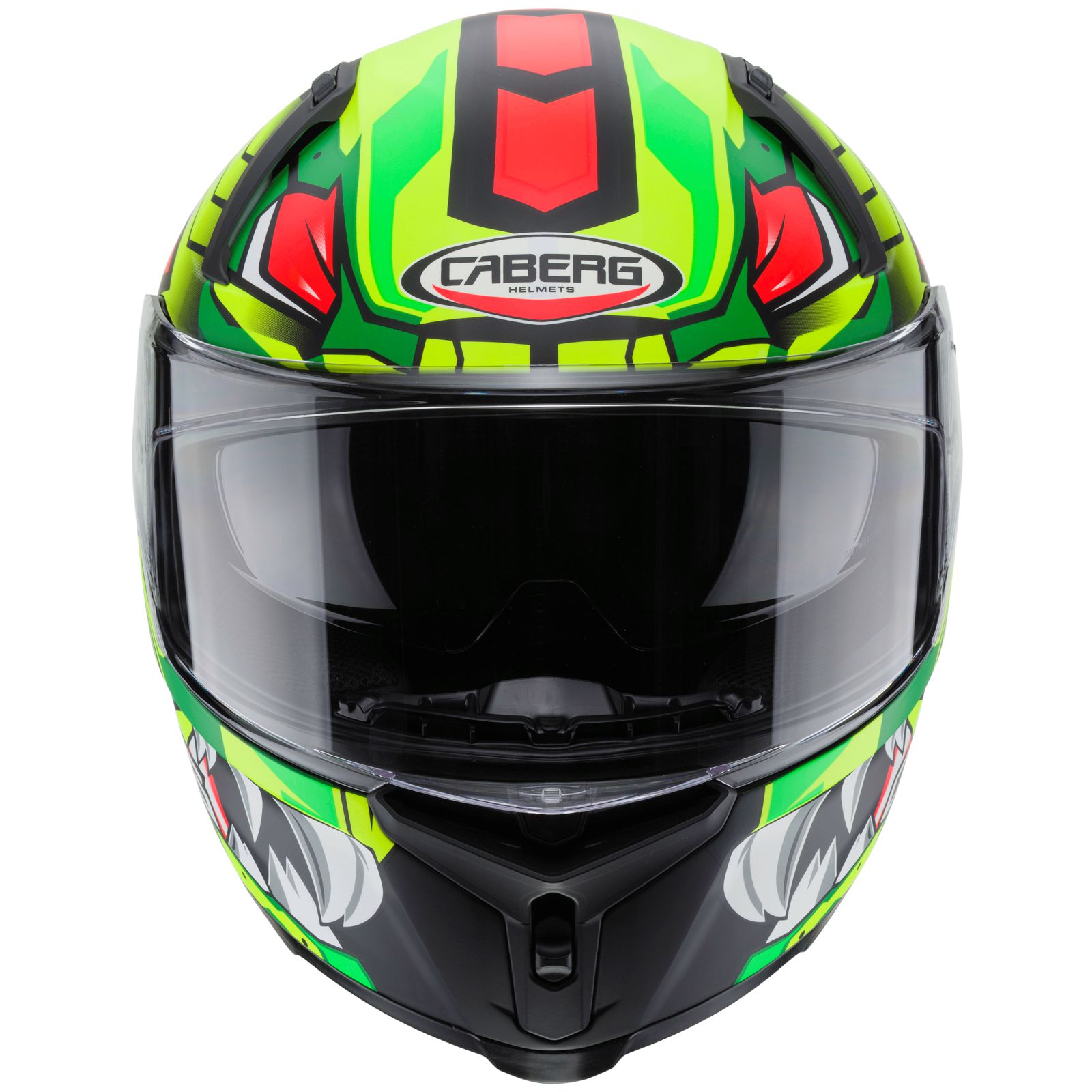 Casco Caberg Avalon Giga, negro mate/amarillo fluorescente-rojo
