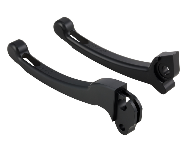 Juego maneta deportiva embrague/freno para Vespa PX 125-200ccm, HBZ Grimeca, derecha/izquierda, negro mate