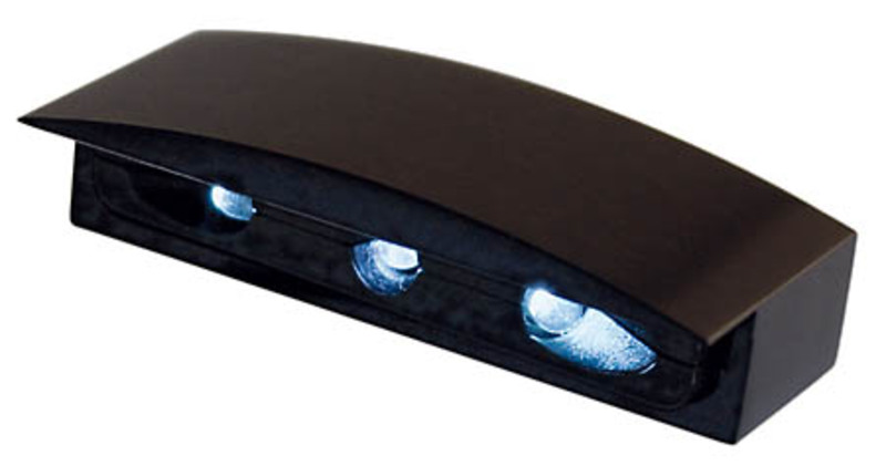 HIGHSIDER smart Luz de matrícula Micro LED Negra con carcasa de aluminio (1ud.)