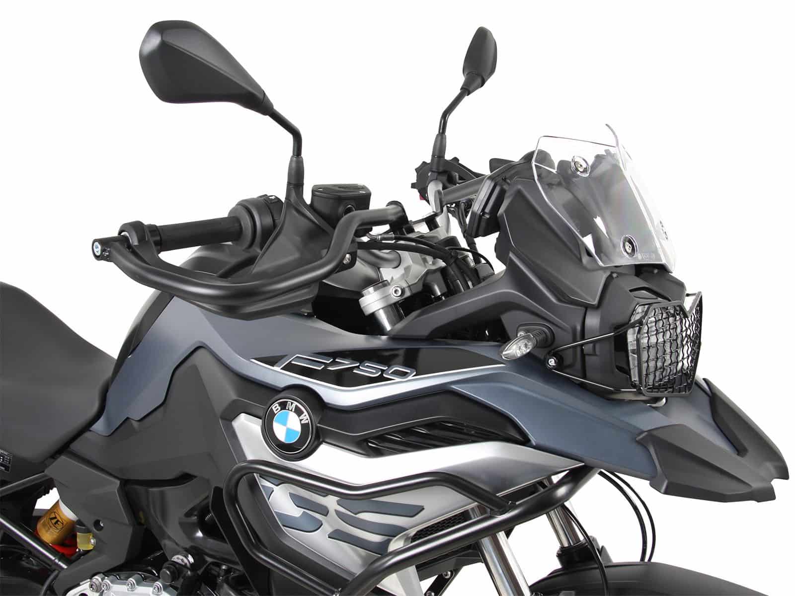 Barra de protección delantera negra para BMW F 750 GS Hepco & Becker
