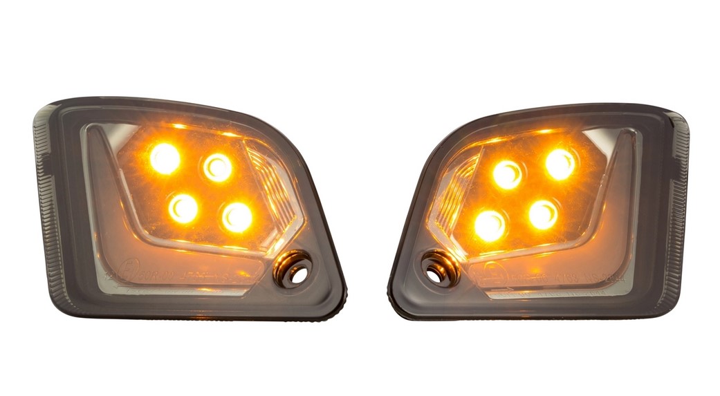 Kit intermitentes traseros izquierdo/derecho para Vespa GTS/GTS Super/GTV 125-300cc ('14-22), tintados