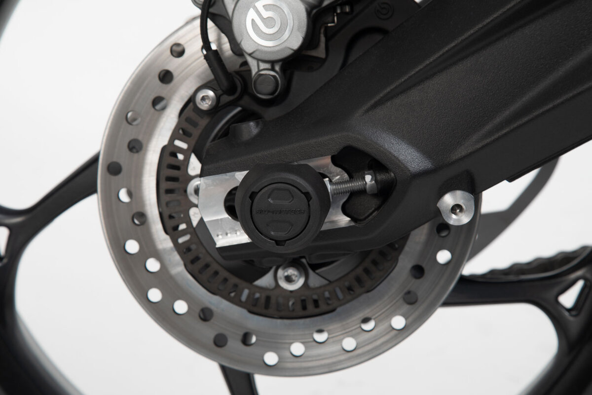 SW-Motech Kit crash pad para eje trasero negro para Yamaha YZF-R1, MT-10 /SP - SW Motech