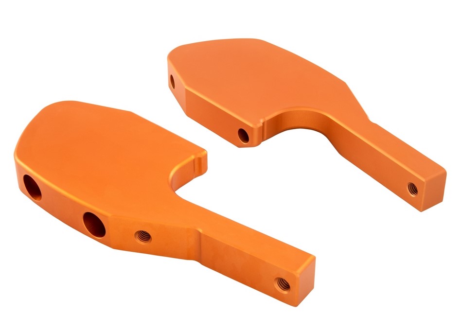 Adaptador de reposapiés para Vespa GTS/GTS Super/GTV/GT 60/GT/GT L 125-300cc, naranja mate