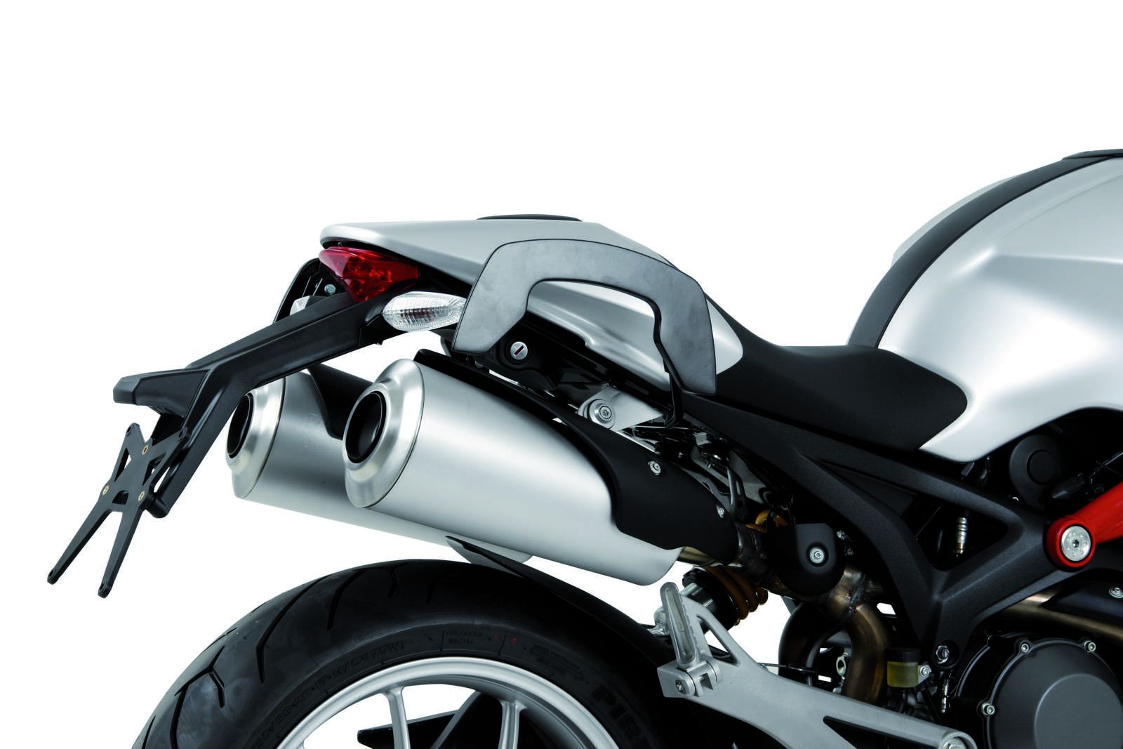 Soporte lateral C-Bow negro para Ducati Monster 696 (08-14) /796 (10-16) /1100/S (09-10)