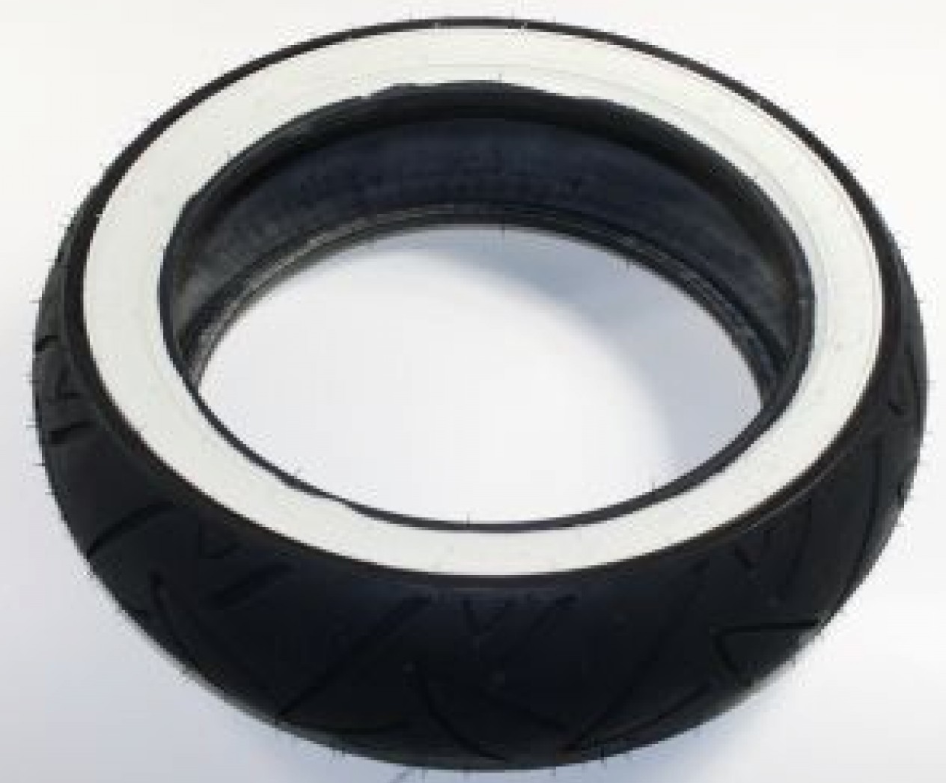 Neumático Continental 130/70-12, 62P, TL, neumático de pared blanca, twist, delantero/trasero