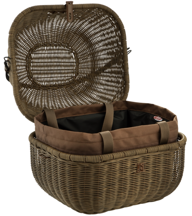 Portaequipajes clásico para Vespa, marrón oscuro