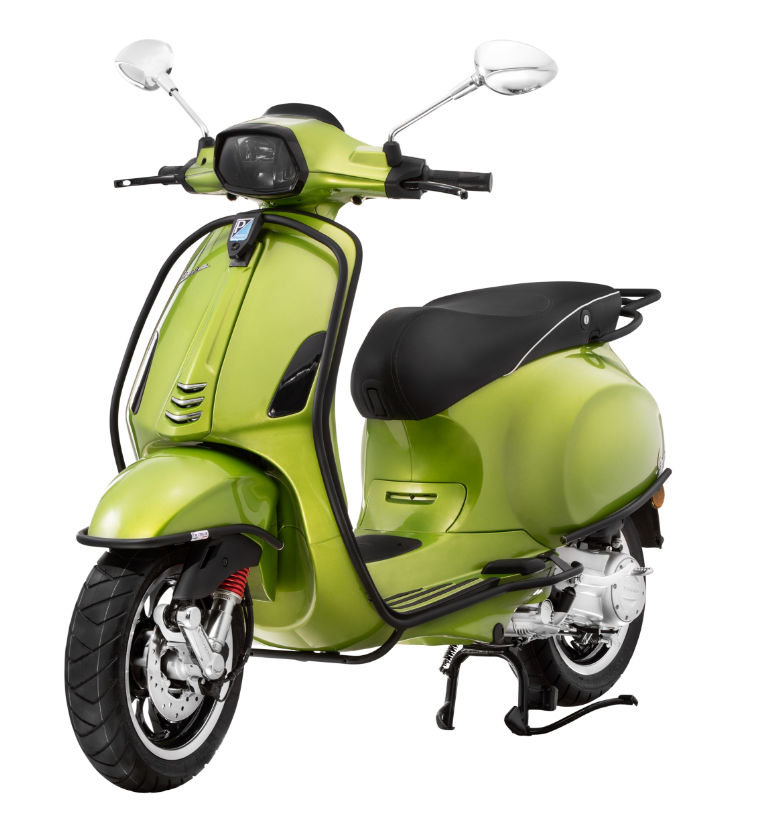 Cubrebarras lateral para Vespa Primavera/Sprint/Elettrica 50-150ccm, negro mate