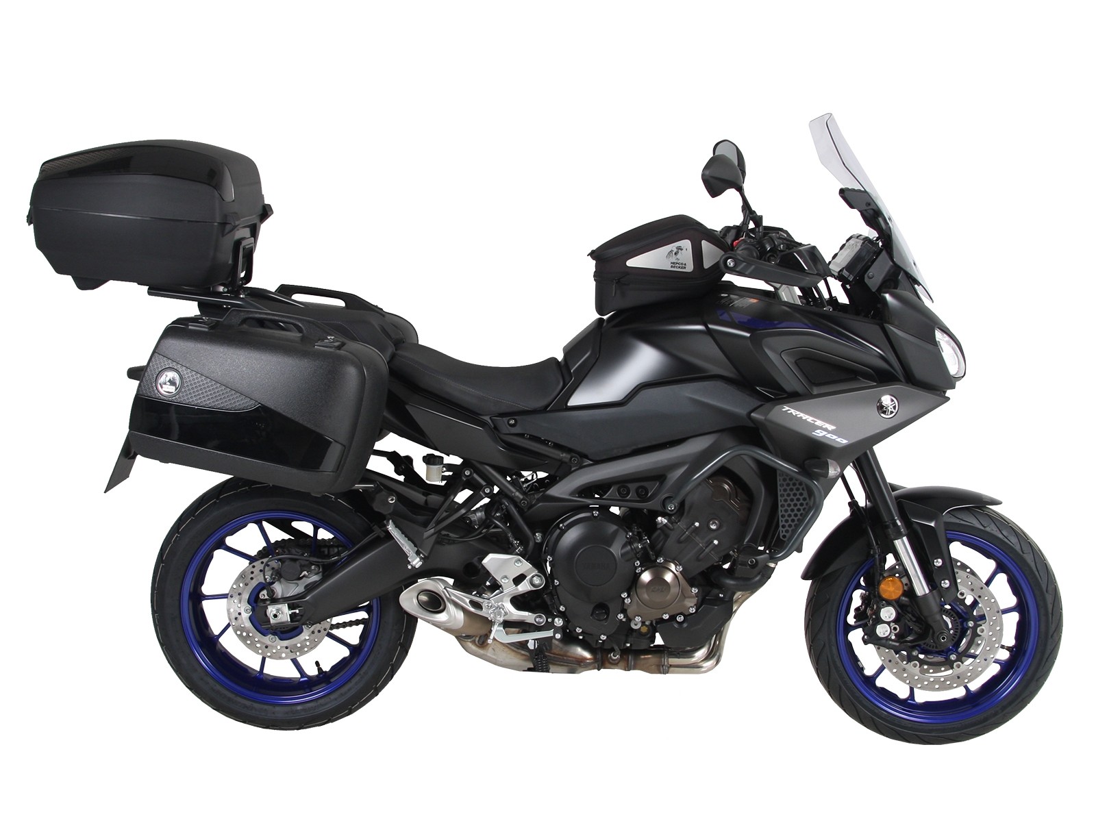 Alurack topcase carrier negro para Yamaha Tracer 900 / GT (Bj.18-) Hepco & Becker