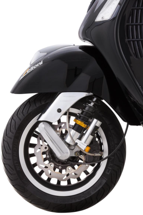 Amortiguador delantero para Vespa GTS/GTS Super/GTV/GT 60/GT/GT L, plata/naranja