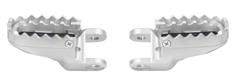 Juego de reposapiés Rizoma plata para piloto para Honda CRF1000L Africa Twin (Bj.18-) Original Honda