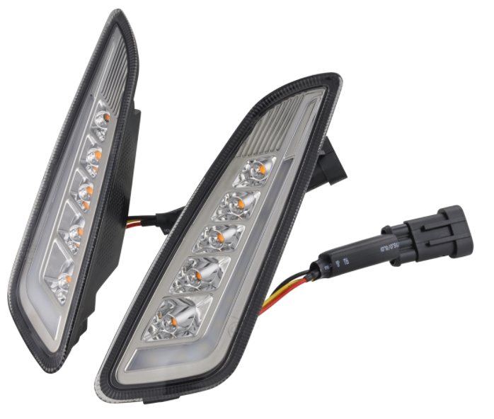 Kit de intermitente delantero izquierdo/derecho para Vespa Primavera/Sprint 50cc 2T/4T, tintado
