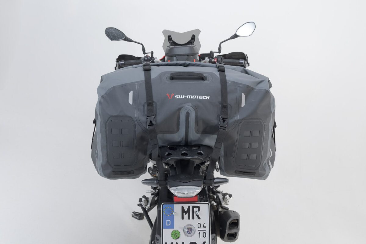 SW-Motech Bolsa trasera Drybag 700 para Ducati Multistrada 1200 /S /Enduro, negro / gris - SW Motech