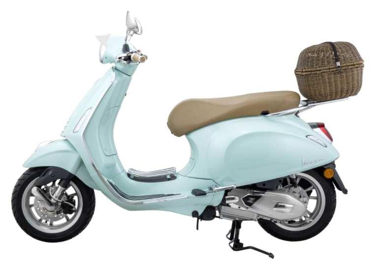 Portaequipajes clásico para Vespa, marrón oscuro