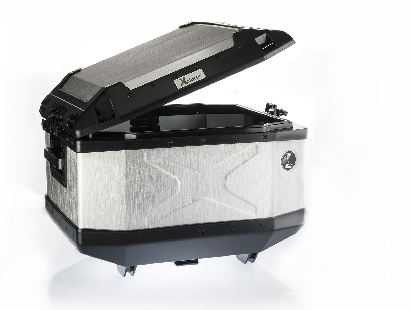 Topcase aluminio Xplorer 45 plata Hepco & Becker