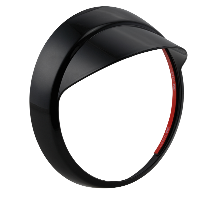 Aro de lámpara con tulipa para Vespa LX 50-150ccm, negro brillante