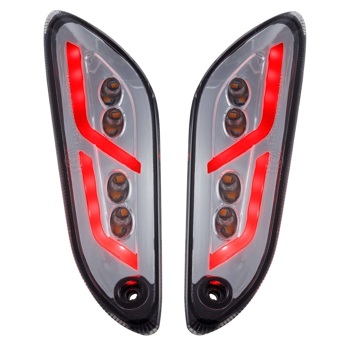 Kit de indicadores traseros izquierdo/derecho LED tintados para Vespa Primavera / Sprint 50-150cc SIP Style