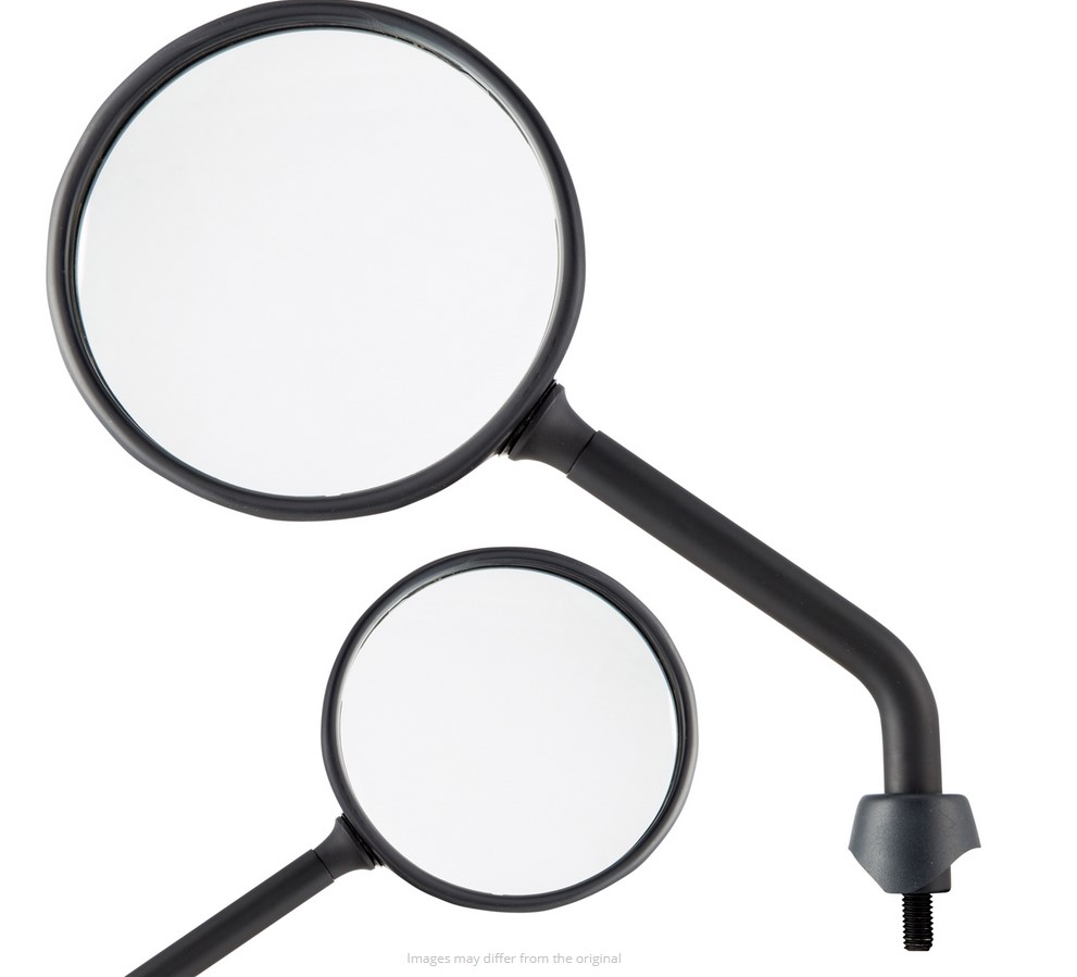 Espejo Shorty para Vespa, negro mate, derecha e izquierda