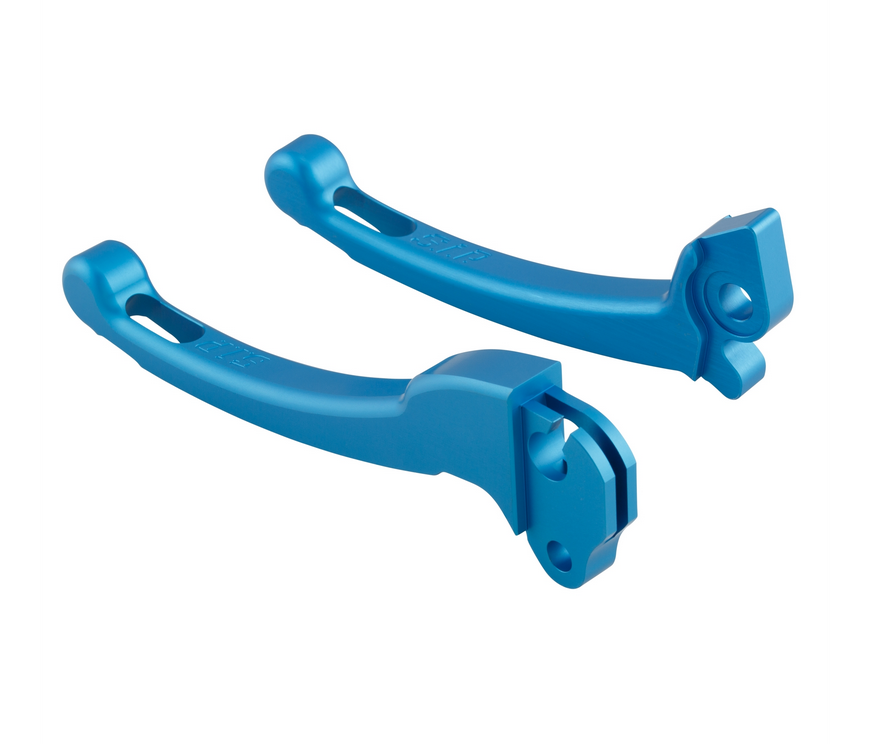 Juego maneta deportiva embrague/freno para Vespa PX 125 -150ccm, HBZ Hengtong, derecha/izquierda, azul mate