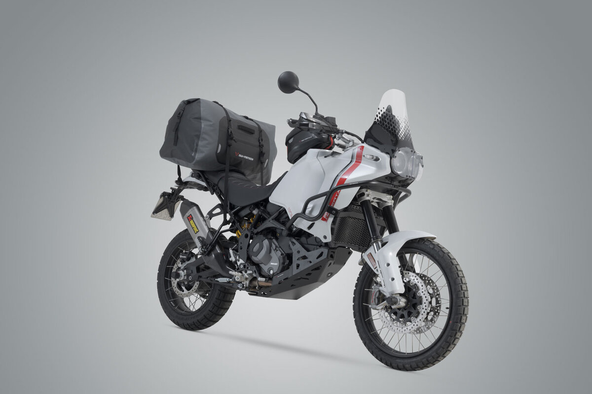 Bolsa trasera SW-Motech Drybag 600 negro/gris para Honda CMX 1100 Rebel