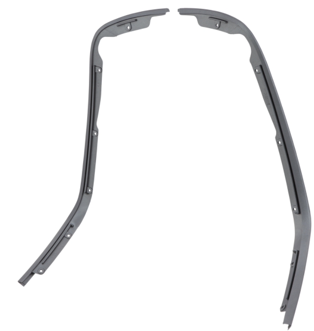 Protector de piernas de tubo de ranura mono gris mate para Vespa Primavera/Sprint 50-150ccm