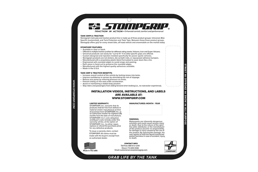 Stompgrip hybrid, Volcano, für BMW S1000XR, 2014-2019