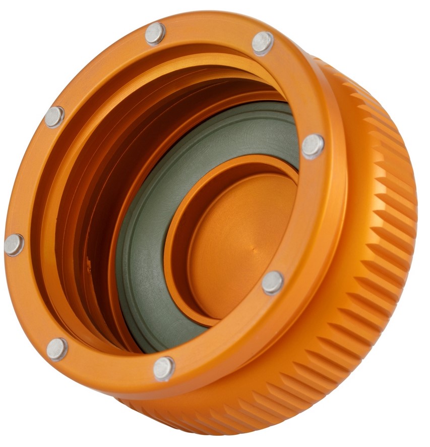 Tapón del depósito para Vespa, naranja mate