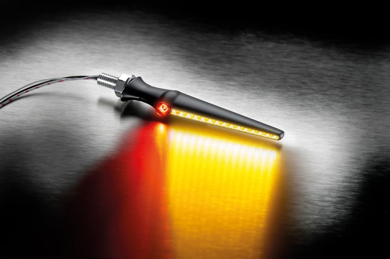Indicador Kellermann, luz trasera y de freno, Jetstream DF, acero, LED - secuencial, HL/HR, 12 V