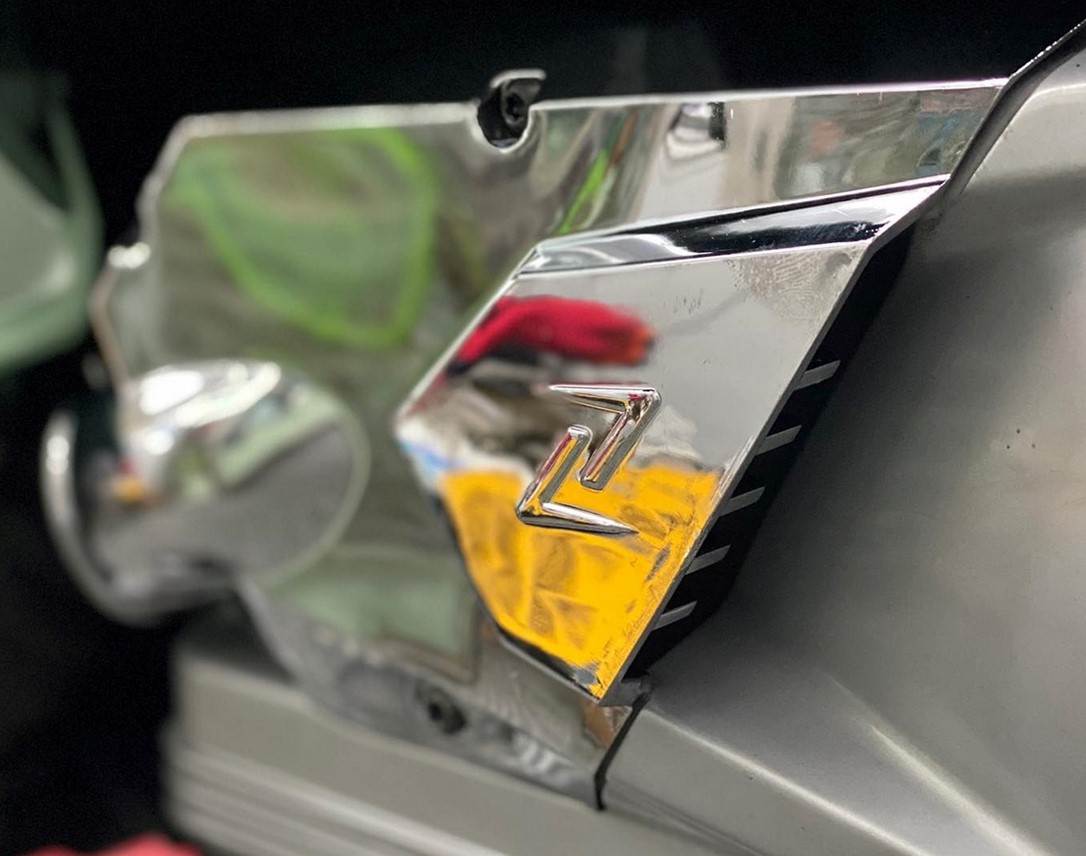 Tapa de la toma de aire, tapa del vario para Vespa Primavera/Sprint/GTS/GTS Super, cromada