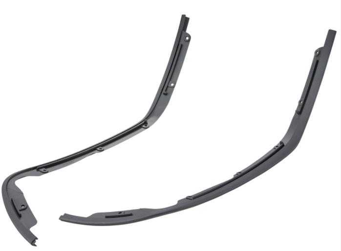 Protector de piernas de tubo de ranura mono gris mate para Vespa Primavera/Sprint 50-150ccm