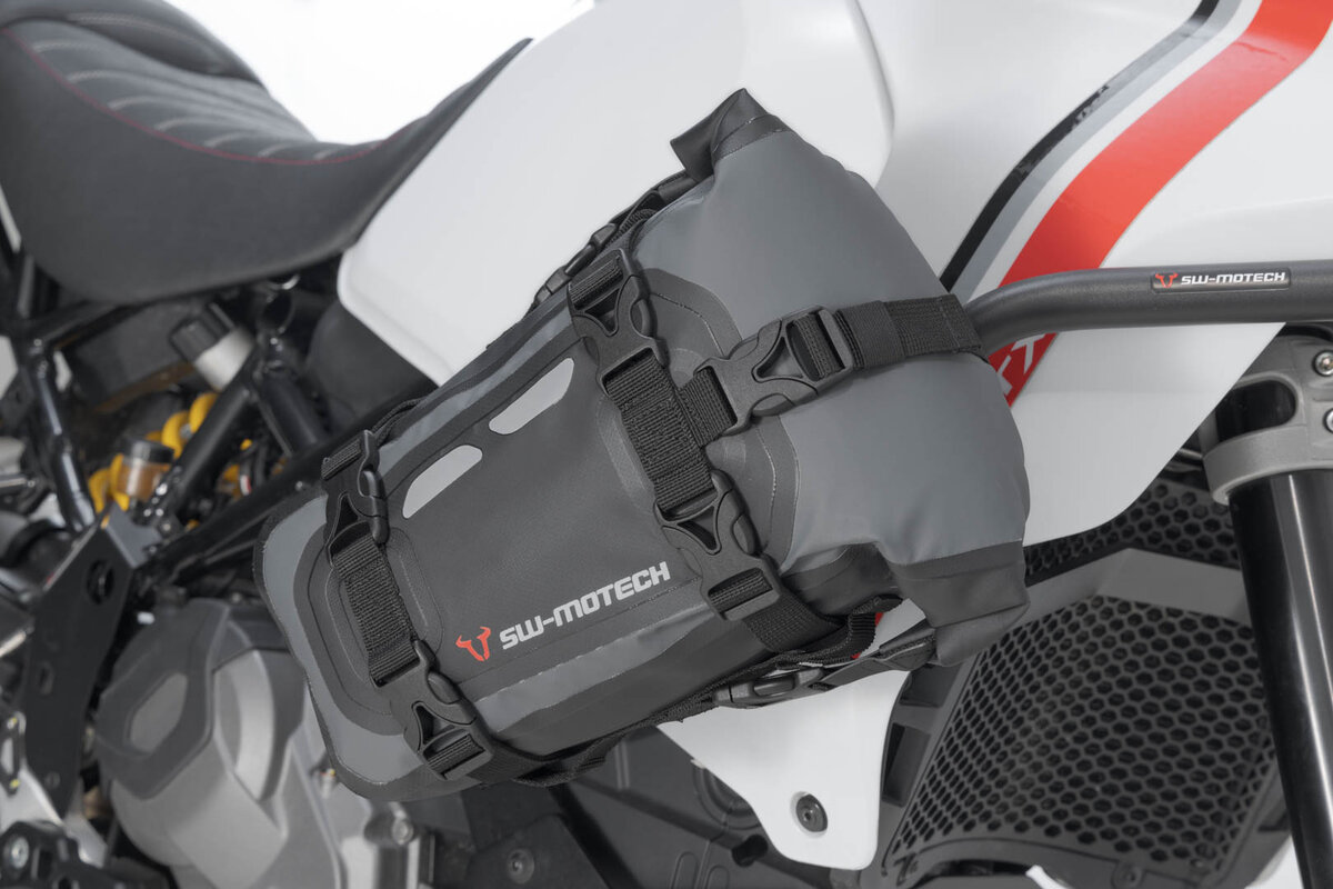 SW-Motech Bolsa trasera Drybag 80 para Ducati Multistrada 1200 /S /Enduro, negro / gris - SW Motech
