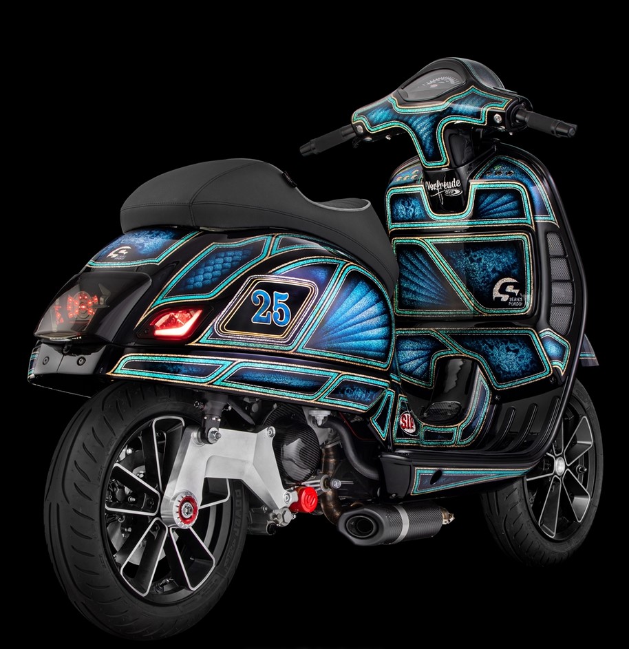 Piloto trasero MK II LED para Vespa GTS/GTS Super/GTV/GT 60 125-300cc (-'13), tintado