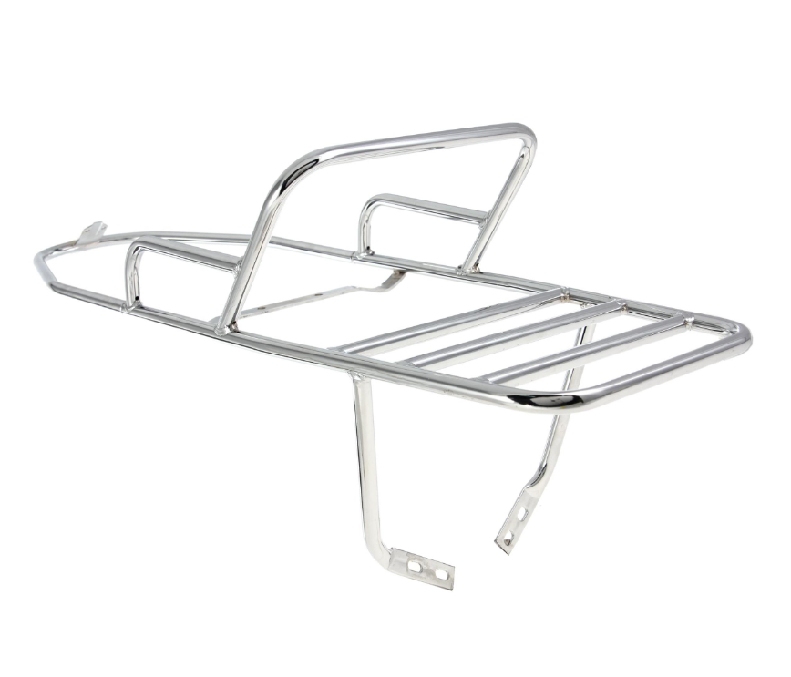 Portaequipajes trasero para Vespa PX 80-200cc, cromado